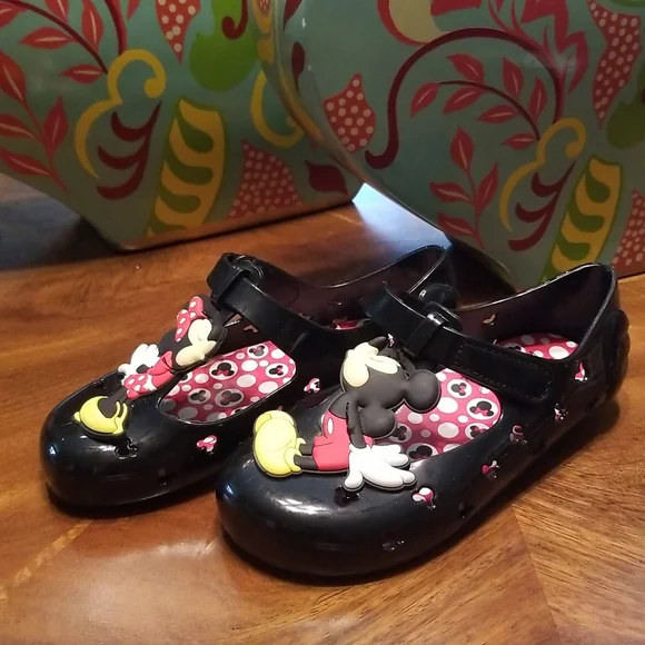 DISNEY MINNIE/MICKEY MOUSE JELLY CHARACTER FLATS.....Size: 11 - Picture 3 of 5